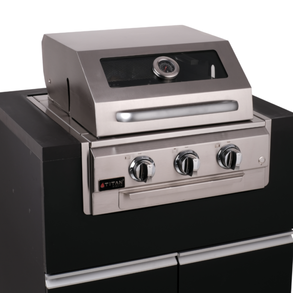 Grill a Gás Home Pro 3 – Com Visor De Vidro - Image 2