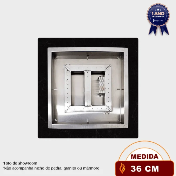 LAREIRAS A GÁS EXTERNA – FIRE PIT QUADRADA - Image 5