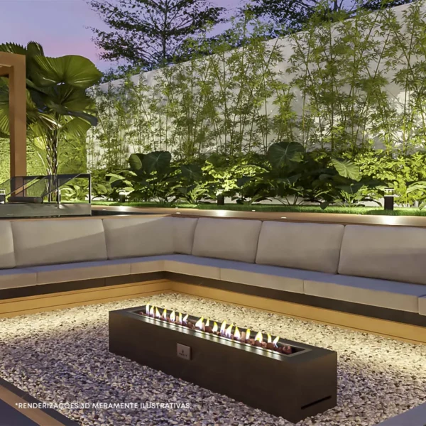 LAREIRAS A GÁS EXTERNA – FIRE PIT RETANGULAR - Image 2