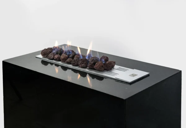 LAREIRA Á GÁS INTERNA BELLA – AÇO CARBONO CINZA - Image 3