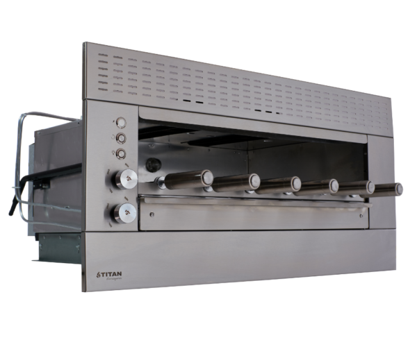 Churrasqueira a Gás de Embutir Prime 6 espetos – Painel ventilado – Suprema